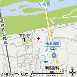 三重県四日市市楠町小倉841-2周辺の地図