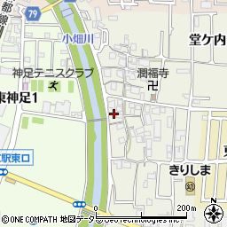 京都府長岡京市神足屋敷41周辺の地図