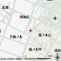 愛知県岡崎市中之郷町西袖広46周辺の地図