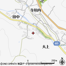 兵庫県川西市黒川大上周辺の地図