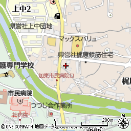 兵庫県加東市梶原352周辺の地図