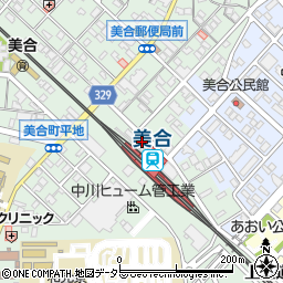 愛知県岡崎市美合町一ノ久保周辺の地図