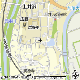 兵庫県三田市上井沢326周辺の地図