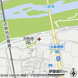 三重県四日市市楠町小倉837-2周辺の地図
