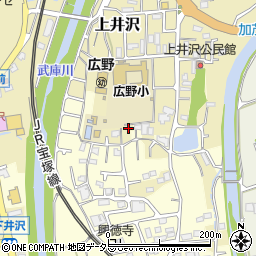 兵庫県三田市上井沢344周辺の地図