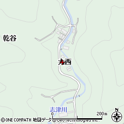 京都府宇治市炭山大西4周辺の地図