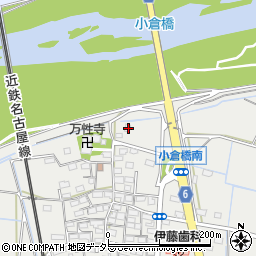 三重県四日市市楠町小倉838周辺の地図