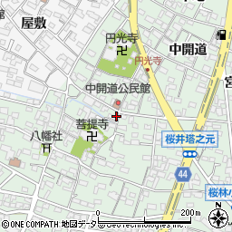 愛知県安城市桜井町寒池26周辺の地図