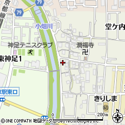 京都府長岡京市神足屋敷29周辺の地図