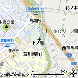 愛知県岡崎市美合町下ノ端4周辺の地図