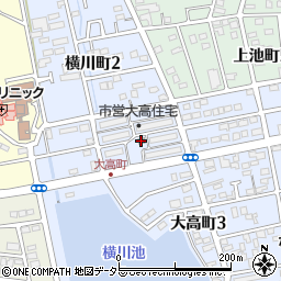 市営大高住宅周辺の地図