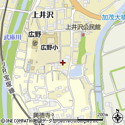 兵庫県三田市上井沢115周辺の地図