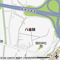愛知県新城市八束穂周辺の地図