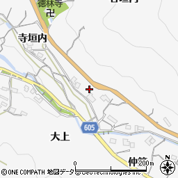 兵庫県川西市黒川周辺の地図