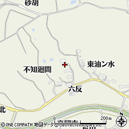 愛知県知多郡阿久比町矢高西油ン水周辺の地図