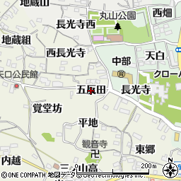愛知県阿久比町（知多郡）矢高（五反田）周辺の地図
