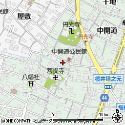 愛知県安城市桜井町寒池12-1周辺の地図