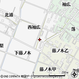 愛知県岡崎市中之郷町西袖広49周辺の地図