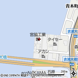 宮脇グレイズ工業株式会社　高浜工場周辺の地図