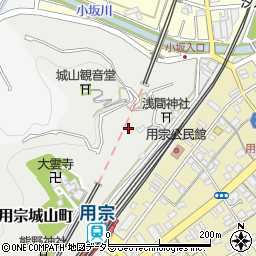 静岡県静岡市駿河区用宗城山町周辺の地図