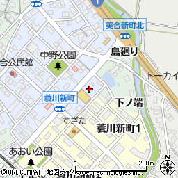愛知県岡崎市蓑川町（砂田）周辺の地図