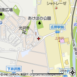 兵庫県三田市広沢80周辺の地図