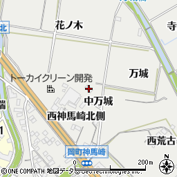 愛知県岡崎市岡町花ノ木74周辺の地図