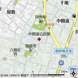 愛知県安城市桜井町寒池24周辺の地図