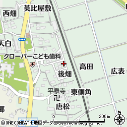 愛知県知多郡阿久比町椋岡南畑周辺の地図