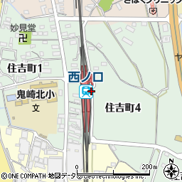 愛知県常滑市住吉町周辺の地図