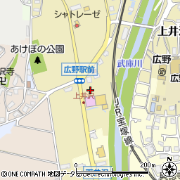 兵庫県三田市上井沢133周辺の地図
