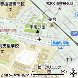 愛知県岡崎市美合町並松5周辺の地図