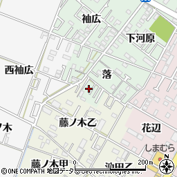 愛知県岡崎市赤渋町落31周辺の地図