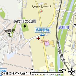 兵庫県三田市上井沢109周辺の地図