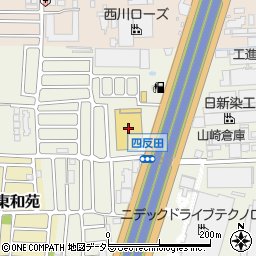 ジョーシン長岡京店駐車場周辺の地図