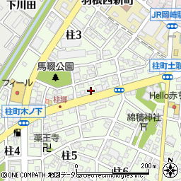 愛知県岡崎市柱町世戸荒子周辺の地図