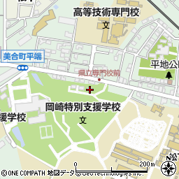 愛知県岡崎市美合町並松周辺の地図
