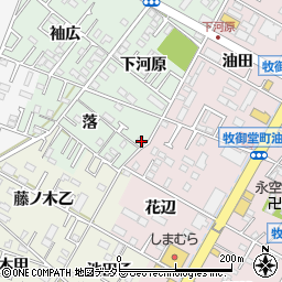 愛知県岡崎市赤渋町落3周辺の地図