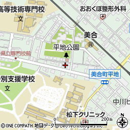 愛知県岡崎市美合町並松43周辺の地図