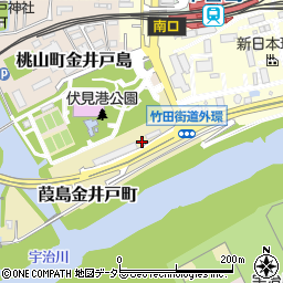京都府京都市伏見区葭島金井戸町周辺の地図