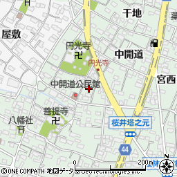 愛知県安城市桜井町寒池31-2周辺の地図