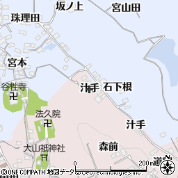 愛知県阿久比町（知多郡）萩（汁手）周辺の地図
