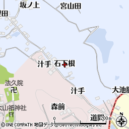 愛知県知多郡阿久比町宮津石下根周辺の地図