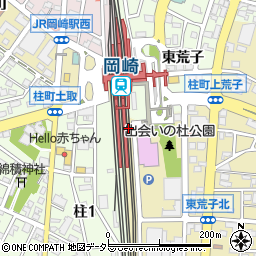 愛知県岡崎市柱町土取周辺の地図