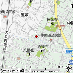 愛知県安城市桜井町寒池2-6周辺の地図