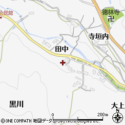 兵庫県川西市黒川田中212周辺の地図