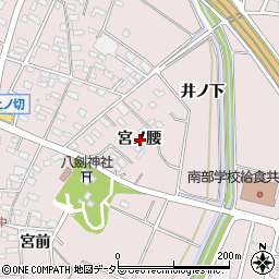 愛知県安城市和泉町宮ノ腰周辺の地図