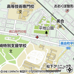 愛知県岡崎市美合町並松2周辺の地図