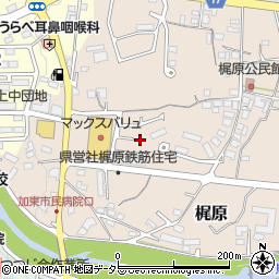兵庫県加東市梶原342周辺の地図
