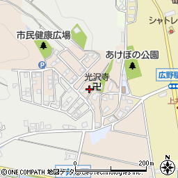 兵庫県三田市広沢102周辺の地図